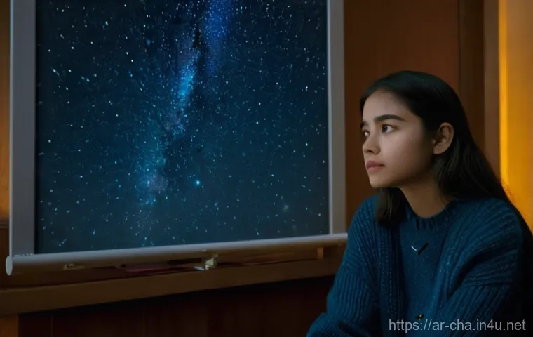 캐릭터 아이디어 구상법 - **Prompt:** A young, contemplative female character, perhaps a budding astrophysicist, sitting alone...